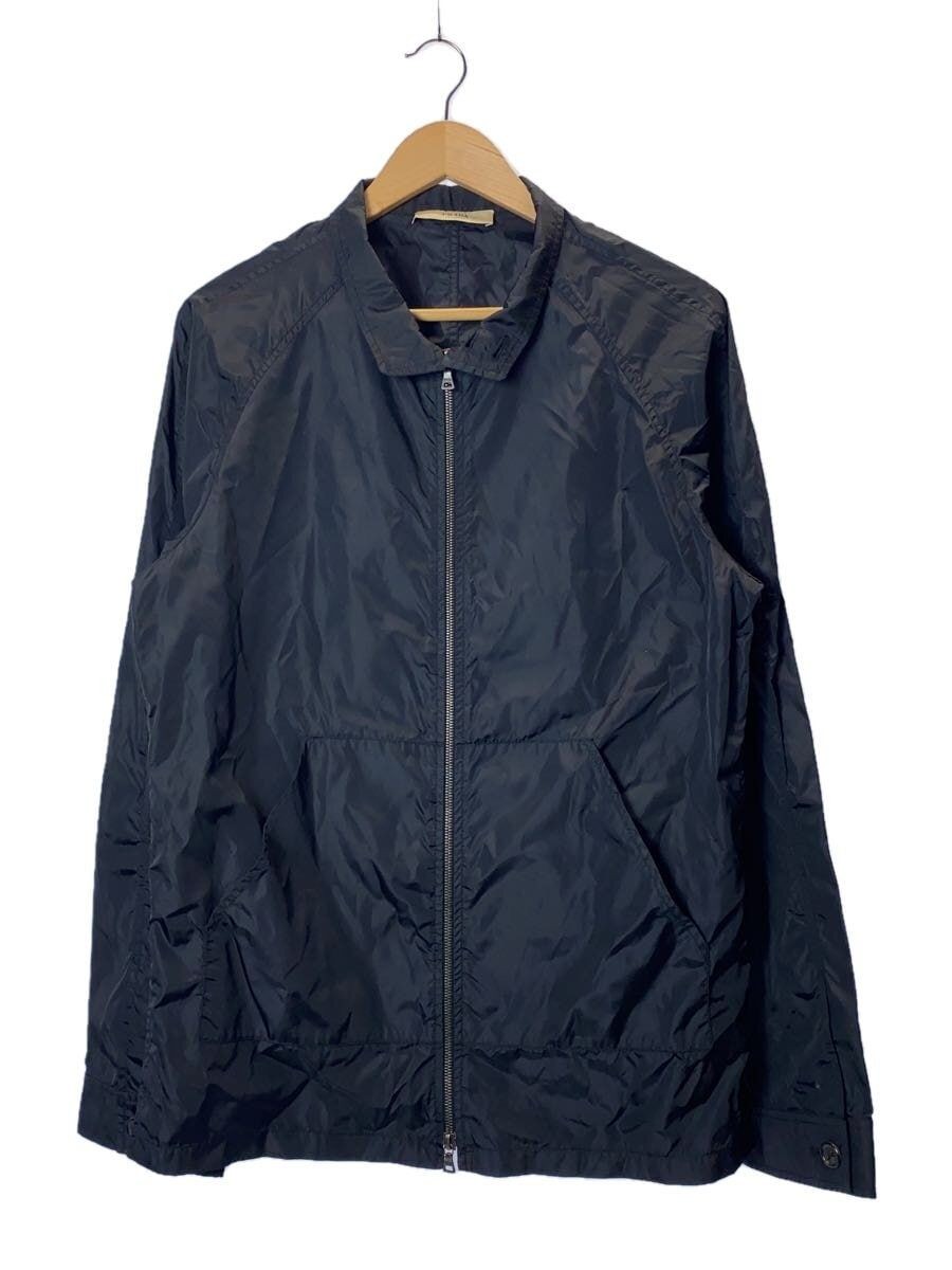 PRADA Black Solid Cotton Jacket with Double Zip - image 1