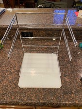 T-Shirt Shopping Bag Rack Stand Store Holder Dispenser Chrome Grocery Bagging