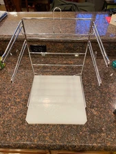 T-Shirt Shopping Bag Rack Stand Store Holder Dispenser Chrome Grocery Bagging