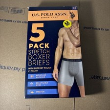 US POLO ASSN 5 Pack Boxer Briefs w Pouch Mens...