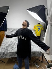 Y3 Adidas Yohji Yamamoto Oversized Baseball Shirt Jersey Men Size S Black