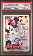 2023 Topps Chrome 430/499 Christopher Morel Rookie Auto PSA 10 TS7