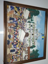 antikes handgemaltes Gemälde