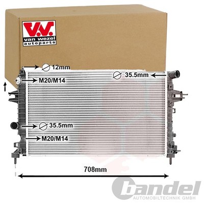 VAN WEZEL KÜHLER MOTORKÜHLUNG 37002362
