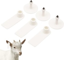 MINYULUA Blank Ear Tags 100 Pieces Blank Livestock Ear Tags Livestock Identifica
