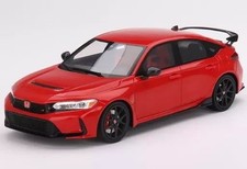 TSM 1/18 Honda Civic Type R 2023 Rally Red Left Hand Drive Diecast Model
