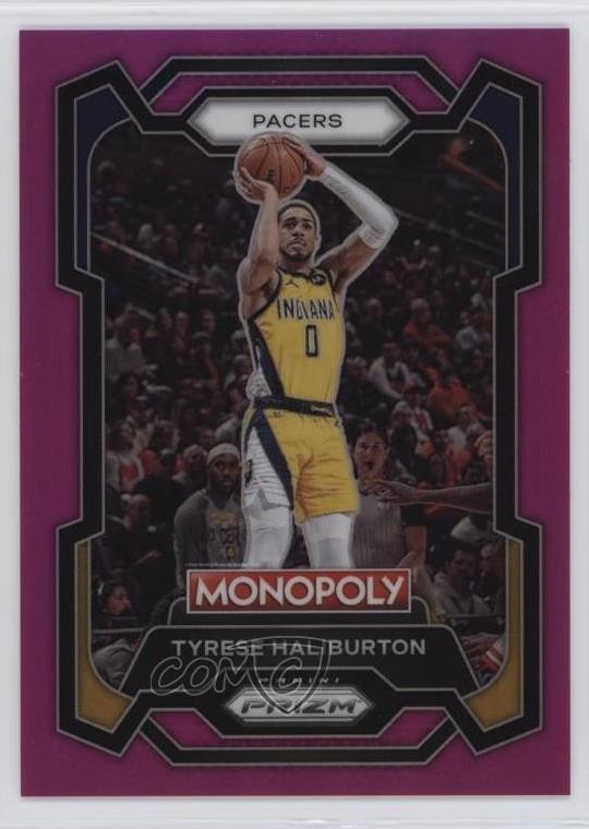 2023-24 Panini Prizm Monopoly Pink Prizm 6/149 Tyrese Haliburton #34 19fe