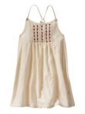 NEW Gap kids girls XXL 14 16 Tank cream embroidered red racerback top T-shirt