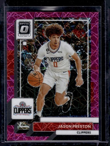 2022-23 Donruss Optic #140 Jason Preston Pink Velocity #/79 - Picture 1 of 2