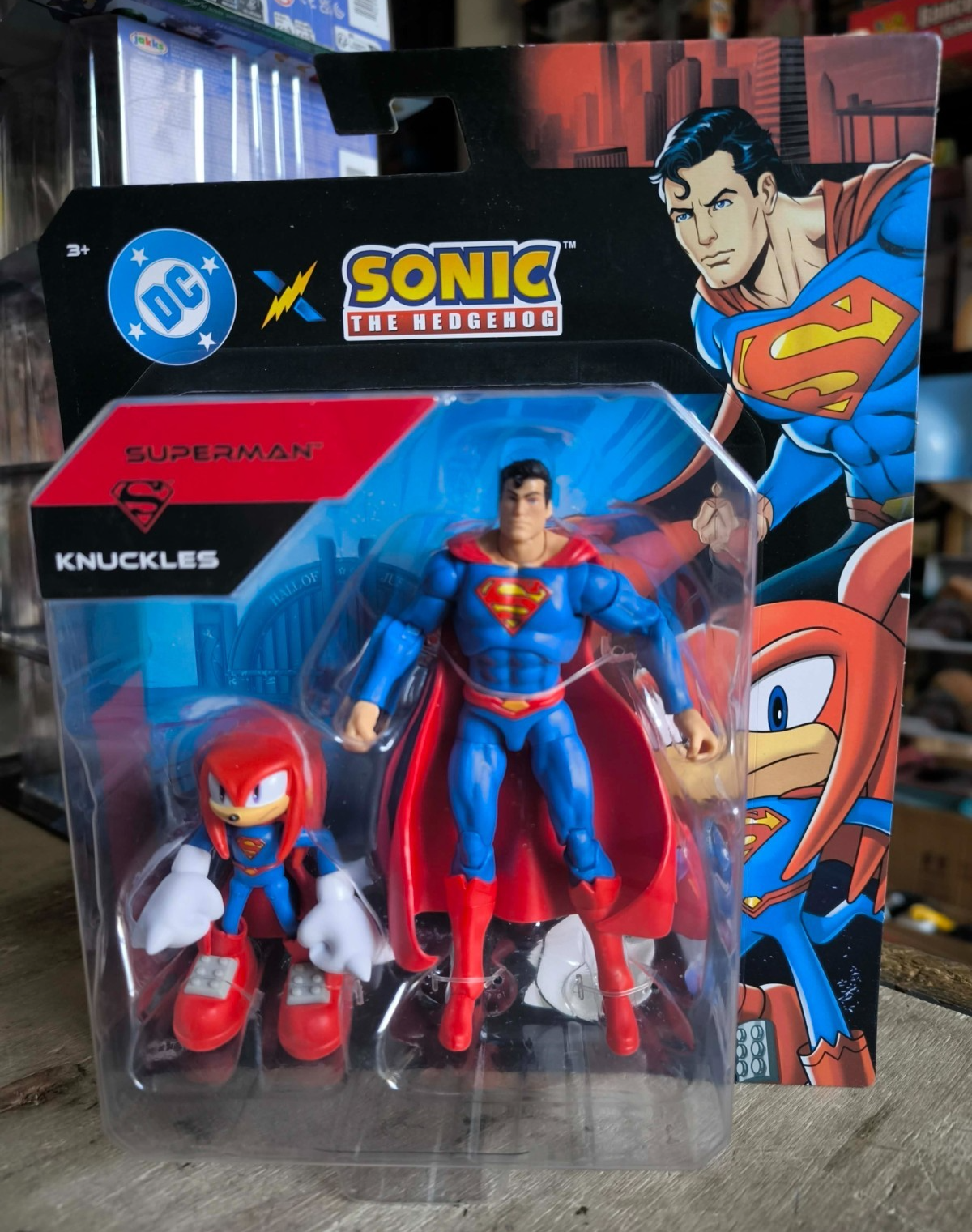 SONIC THE HEDGEHOG DC SUPER HEROES KNUCKLES SUPERMAN