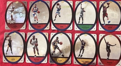 (10) Different 1996-97 SPx Basketball Holo DieCut. # 7,9,10,12,16,21,23,25,26,28