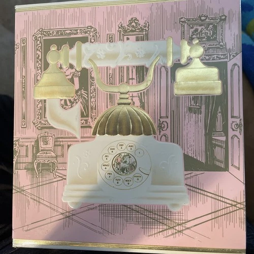 VTG Avon French Telephone Milk Glass Decanter Bottle Elusive 1970s-New Open Box