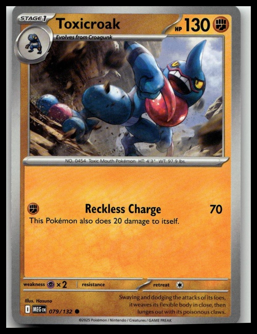Toxicroak Common ME01: Mega Evolution 079/132 NM