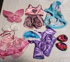 Lot #2 Build A Bear Clothes Lot Shirts Shorts  BAB  Shoes Girls Theme Coat