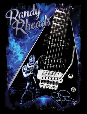 Vintage Randy Rhoads Guitar Hero Cotton Black S-5XL Unisex Tee Shirt