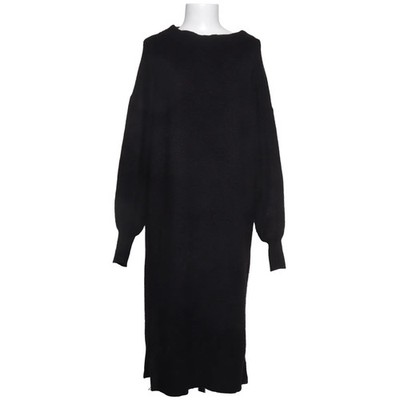 Lindex, Kleid, Größe: S, Schwarz, Acryl/Elasthan/Polyester/Wolle, Einfarbig #mkY