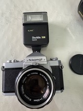 Nikkormat FT SLR Camera Film W 1:1.4 f 50 Nikkor Lens. Clean Sticky Shutter.