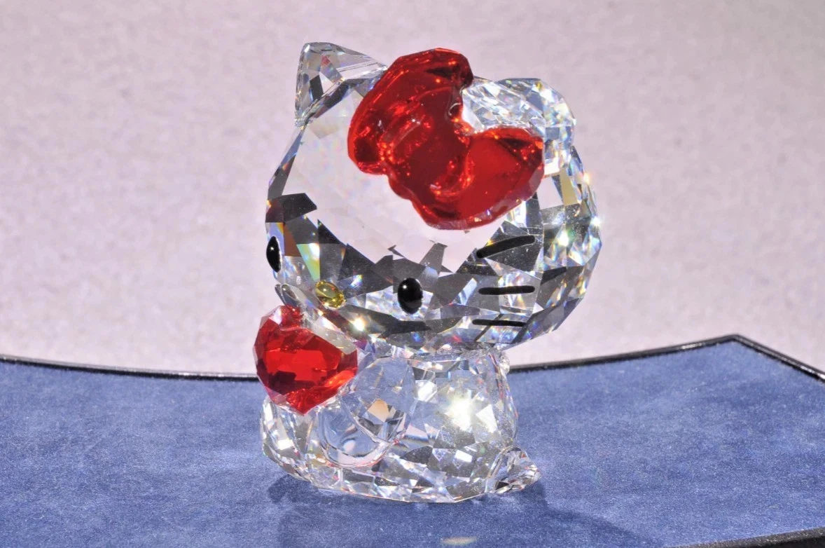 Swarovski Hello Kitty in Swarovski Crystal & Cut Glass for sale