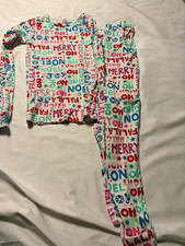 PJ Place Kids Size 8 2-Piece Cotton Knit Snug Fit Christmas Pajama Set