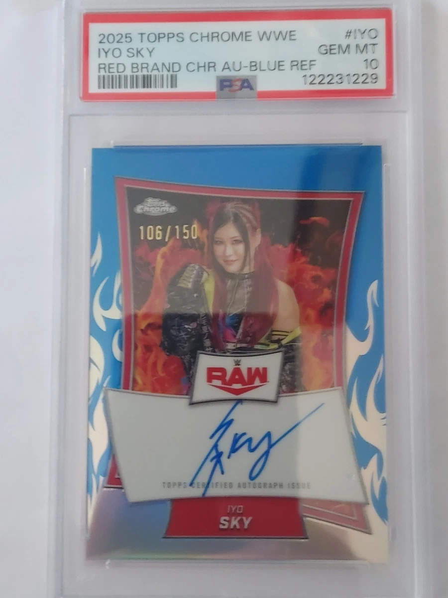 Carte à Collectionner Topps WWE SLAM DIGITAL – IYO SKY, édition Merlin 25, Gold Rare