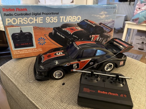 Oldtimer Radio Shack 60-3045A Porsche 935 Turbo Radio Control Car OVP - Bild 2 von 11
