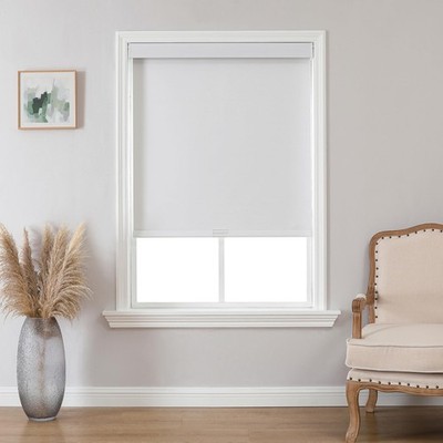 Joydeco 100% Blackout Roller Shades (Pro) Free-Stop Cordless UV Protection Natur