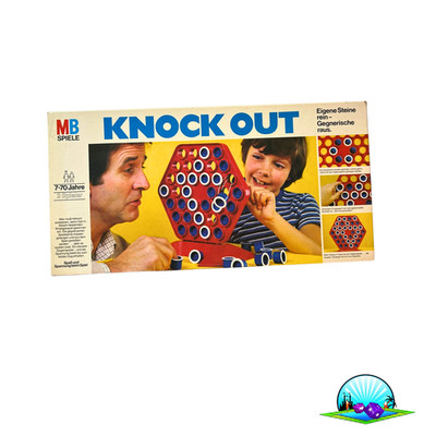 Knock out - MB Spiele - 1980 - Tischspiel Legespiel - Vollständig