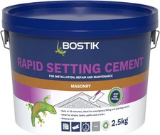Bostik Rapid Setting Cement 2.5Kg - Fast-Setting - Ready Mixed Cement, Just Add