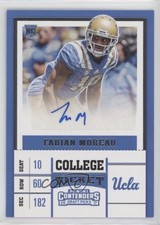 2017 Panini Contenders Draft Picks College Ticket Fabian Moreau #289 Auto 1k5