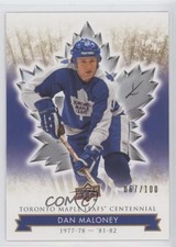 2017 Upper Deck Toronto Maple Leafs Centennial Gold 67/100 Dan Maloney #32 fv7