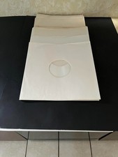 LOT OF 77...VINTAGE 33 RPM RECORD SLEEVES WHITE WITH CENTER OPENING VERY GOOD
