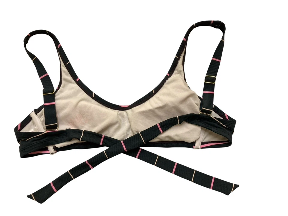 Top de natación Xhilaration para mujer D/DD corbata de goma verde acolchada Foto 4 de 4