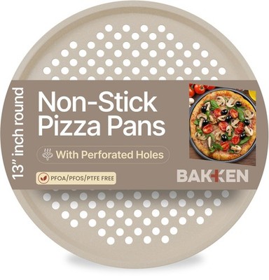 Pizza Baking Pan set Round Perforated Carbon Steel kitchen tool