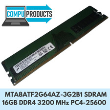 Micron MTA8ATF2G64AZ-3G2B1 SDRAM 16GB DDR4 3200 MHz PC4-25600 Desktop RAM