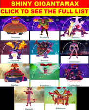 SHINY GIGANTAMAX Pokemon Gmax Rare CLICK TO SEE THE FULL LIST Go