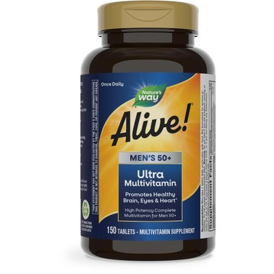 Nature's Way Alive! Men s 50+ Daily Ultra 150 Count (Pack of 1) 