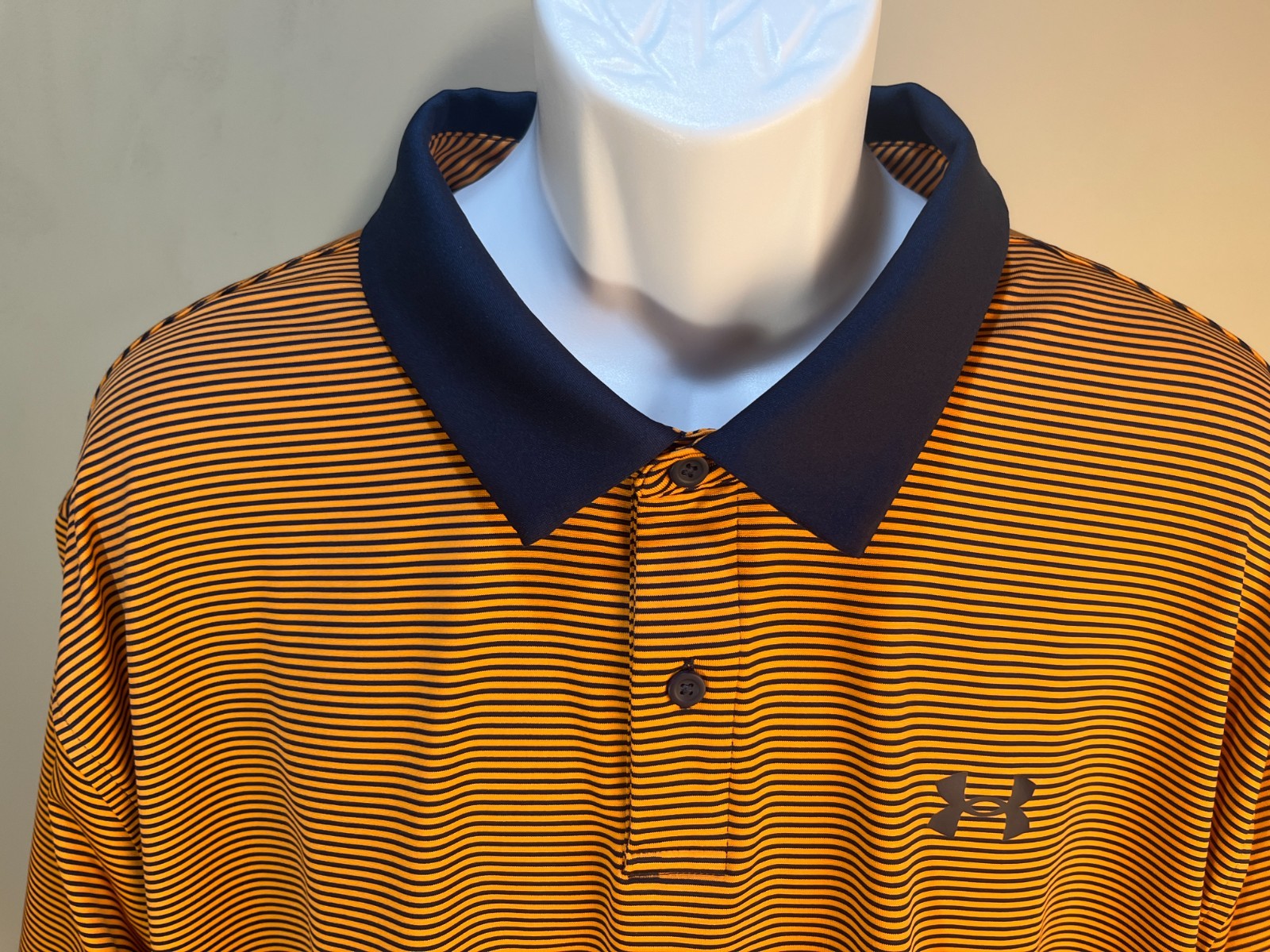 Under Armour Men's blue & orange The Performance Polo shirt 