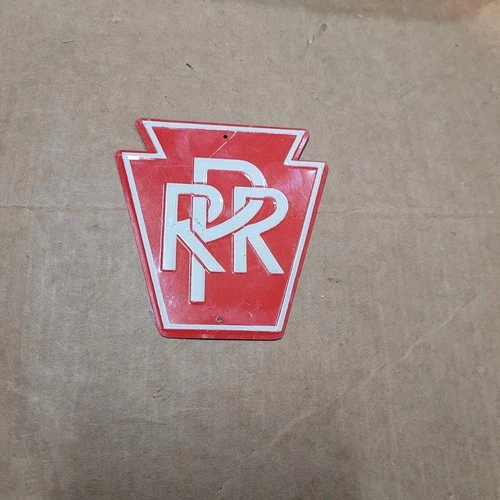 Vintage 1950's Post Cereal Railroad Train RR Tin Sign Pennsylvania Railroad