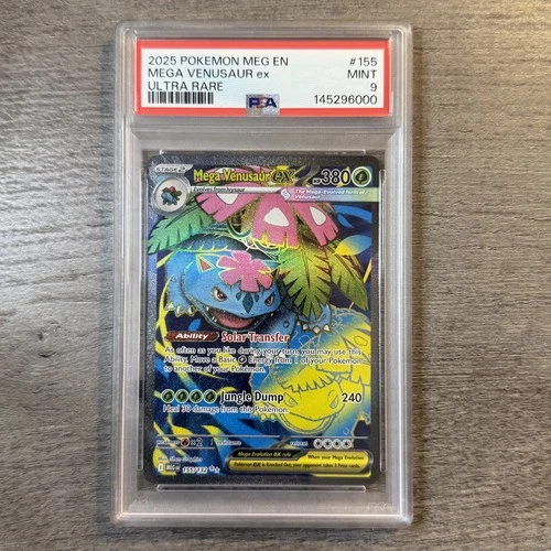 2025 Pokemon Mega Evolution Mega Venusaur ex Ultra Rare PSA 9