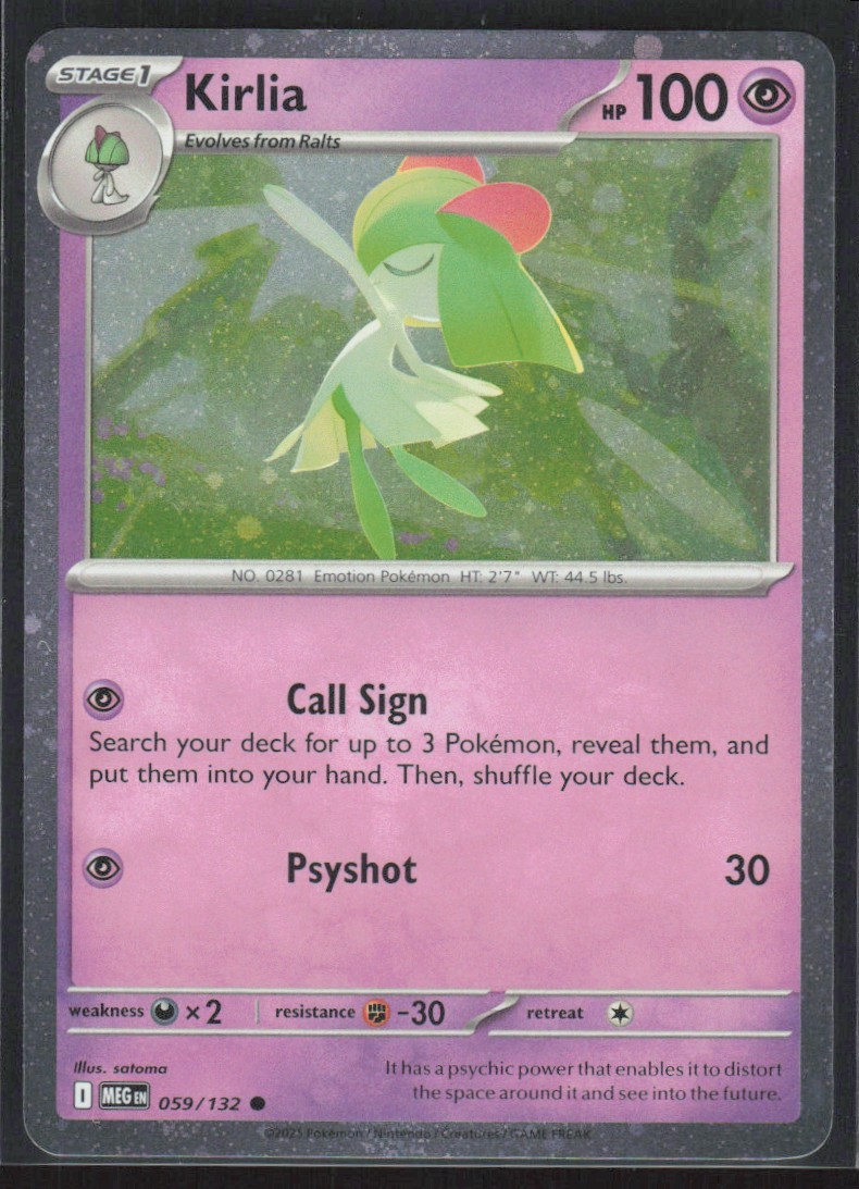 2025 Mega Evolution Series - Mega Evolution Kirlia Common #59