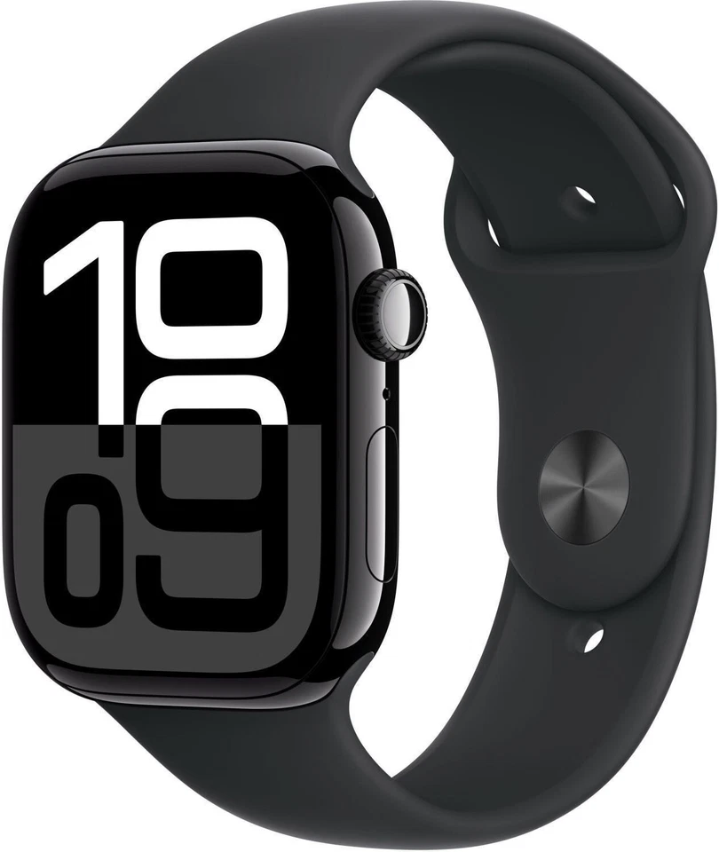 Apple Watch S10 LTE 46mm Alu schwarz Black OLED Touch 4G Wlan NFC Unisex 