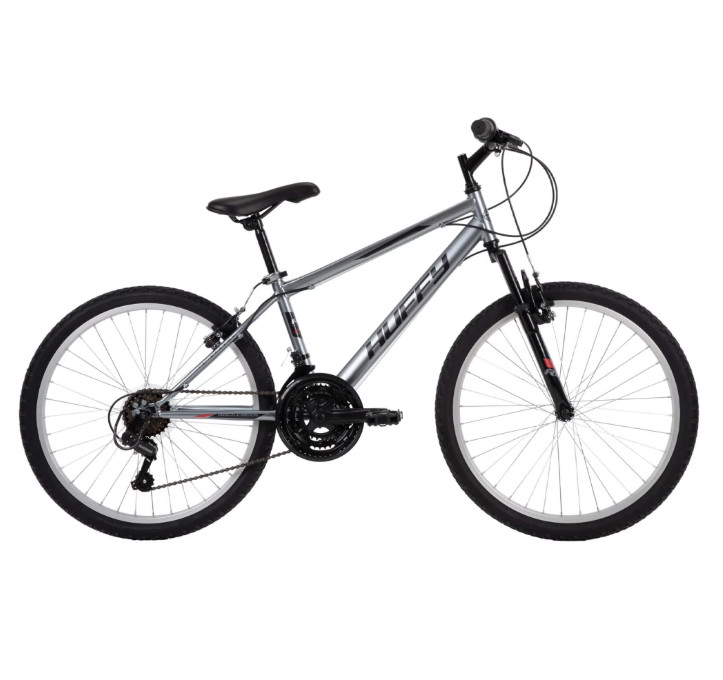 24" Rock Creek Mountain Bike, Durable Fits Riders 4'8" - 5'8", Gray, Adult Men's