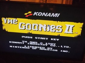 Goonies 2 Nintendo NES cartuccia gioco testata 