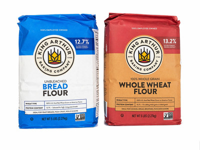 Bread Flour and Whole Wheat Flour Bundle High Protein Baking Flour Set for Bread