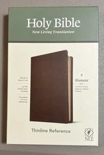 NLT Thinline Reference Bible~Filament APP Reference Connection~Red Letter~New!