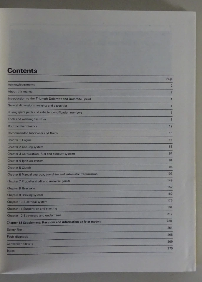 Manuale di Riparazione - Haynes Triumph Dolomite inglese Modello Anno 1972 - - Immagine 3 di 4