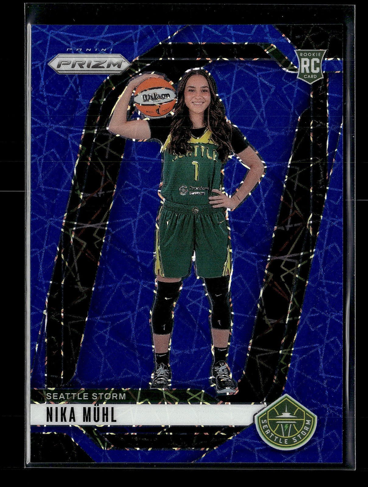 2024 Panini Prizm WNBA Nika Muhl Blue Velocity Prizms #146