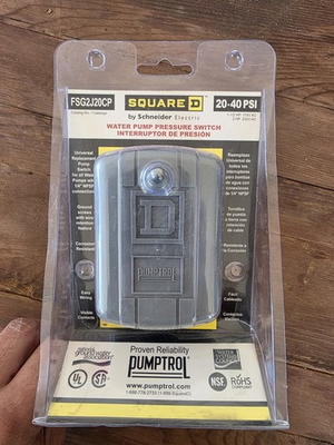 #ad #ad Square D PUMPTROL 20 40 PSI Water Pump Pressure Switch FSG2J20CP NEW $20.00