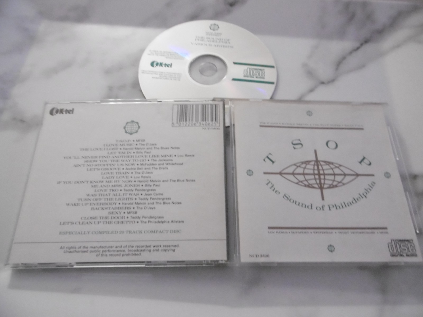 TSOP THE SOUND OF PHILADELPHIA CD K-TEL MFSB OJAYS RAWLS MELVIN PENDERGRASS BELL