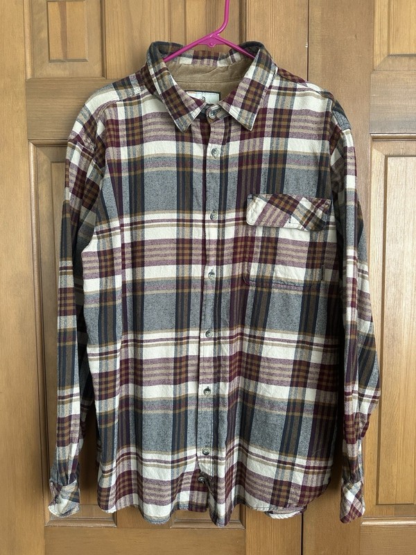 Legendary Whitetails Men's Plaid Long Sleeve Button-Up Shirt Pockets XL